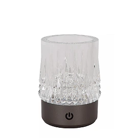 LILY rechargeable LED table lamp set of 3 gun metal (Lucide)