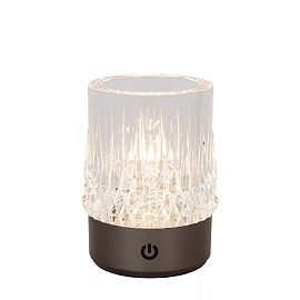 LILY rechargeable LED table lamp set of 3 gun metal (Lucide)
