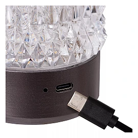 LILY rechargeable LED table lamp set of 3 gun metal (Lucide)