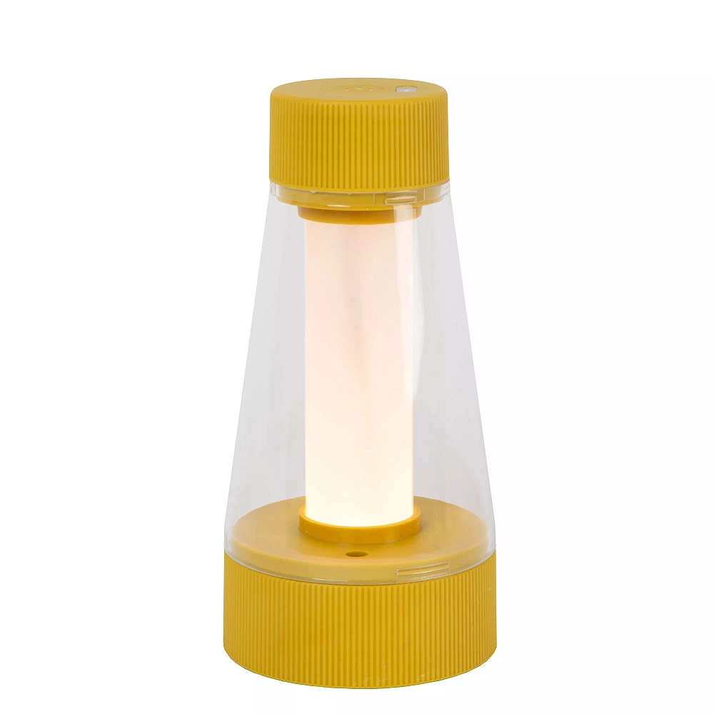 LORALI rechargeable IP44 LED table lamp ocher yellow (Lucide)