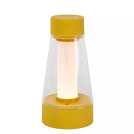 LORALI rechargeable IP44 LED table lamp ocher yellow (Lucide)