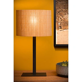 Table lamp "MAGIUS", 1x E27, light wood - rotan - 03529-81-30 (Lucide)