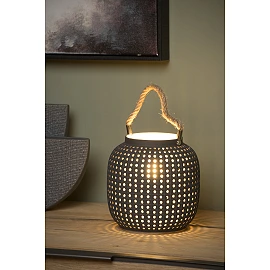 SAFIYA - Table lamp - 1x E14 - Grey/White (Lucide)