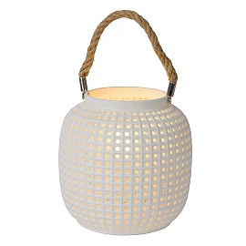 SAFIYA - Table lamp - 1x E14 - Grey/White (Lucide)