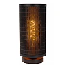 Table lamp "TAGALOG", Ø 15 cm, 1x E27, bamboo, black - 21529-15-30 (Lucide)