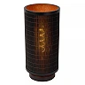 Table lamp "TAGALOG", Ø 15 cm, 1x E27, bamboo, black - 21529-15-30 (Lucide)