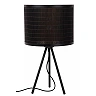 Table lamp "TAGALOG", Ø 26 cm, 1x E27, bamboo, black - 21529-26-30 (Lucide)