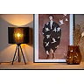 Table lamp "TAGALOG", Ø 26 cm, 1x E27, bamboo, black - 21529-26-30 (Lucide)