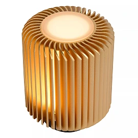 TURBIN LED table lamp 5W 3000K, Matt Gold / Brass (Lucide)