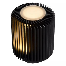 Galda lampa TURBIN LED 5W 3000K, melna (Lucide)