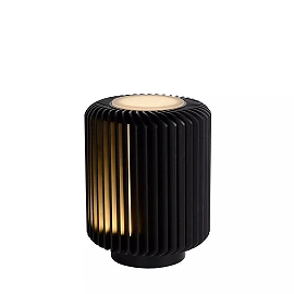 Galda lampa TURBIN LED 5W 3000K, melna (Lucide)