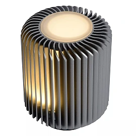 Galda lampa TURBIN LED 5W 3000K, pelēka (Lucide)