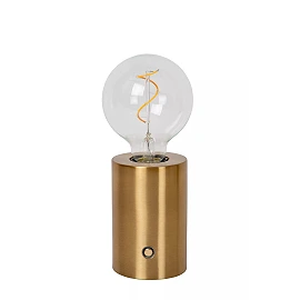 VIVO rechargeable LED table lamp matt gold / brass (Lucide)