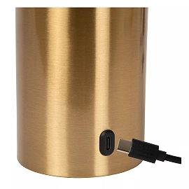VIVO rechargeable LED table lamp matt gold / brass (Lucide)