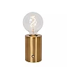 VIVO rechargeable LED table lamp matt gold / brass (Lucide)