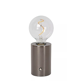VIVO rechargeable LED table lamp satin gunmetal (Lucide)