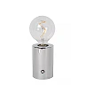 VIVO rechargeable LED table lamp chrome (Lucide)