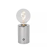 VIVO rechargeable LED table lamp chrome (Lucide)