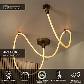 JANDERIN ceiling light 36W champagne (Lucide)