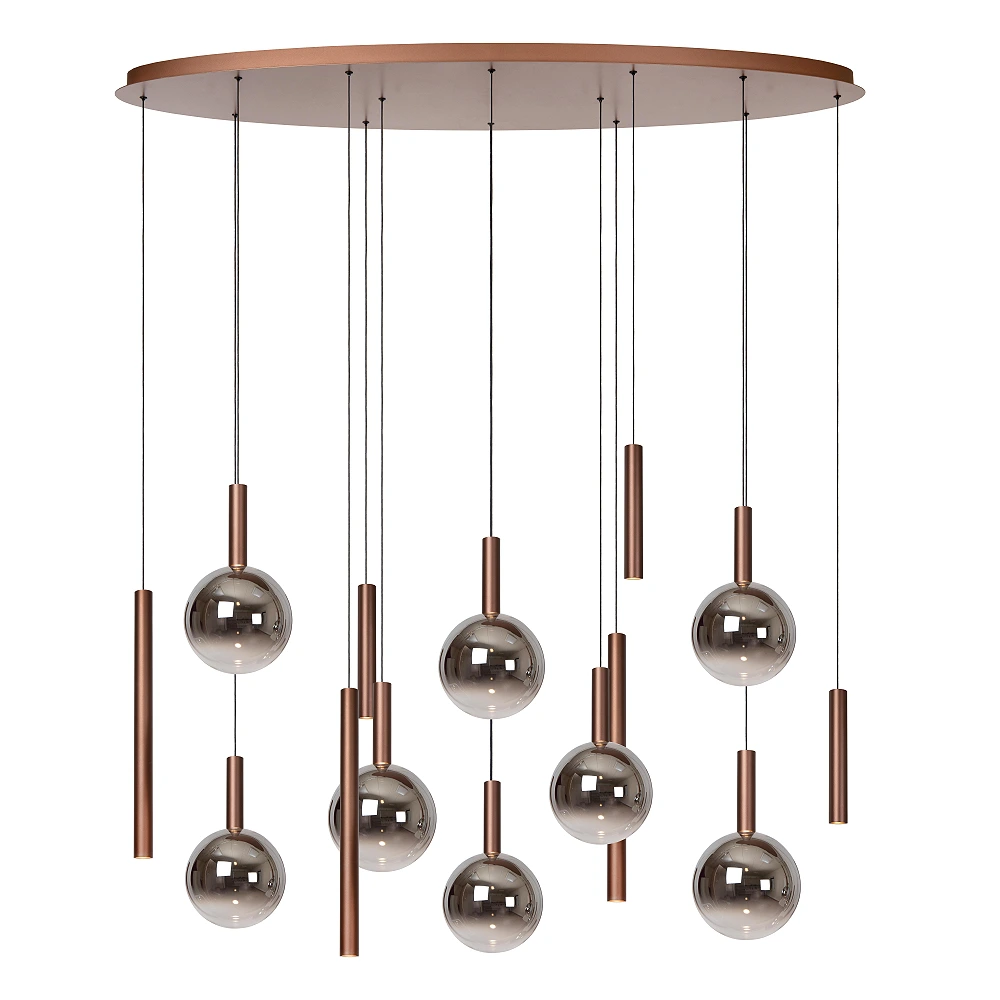 JASMINE ceiling light 14x4.4W smoke grey (Lucide)