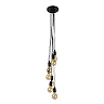 Pendant light "FIX Multiple", 7xE27 max. 60W, black - silicone - 08408-07-30 (Lucide)