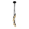 Pendant light "FIX Multiple", 7xE27 max. 60W, black - silicone - 08408-07-30 (Lucide)