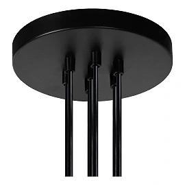 Pendant light "FIX Multiple", 7xE27 max. 60W, black - silicone - 08408-07-30 (Lucide)