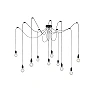 Lamp "FIX Multi", 10x E27 max. 60W, black - silicon - 08408-10-30 (Lucide)