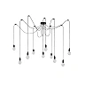 Lamp "FIX Multi", 10x E27 max. 60W, black - silicon - 08408-10-30 (Lucide)