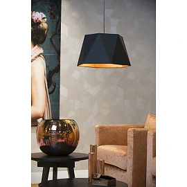 ALEGRO - Pendant light - Ø 42 cm - E27 - Black - 06417-42-30 (Lucide)