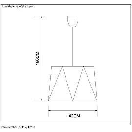 ALEGRO - Pendant light - Ø 42 cm - E27 - Black - 06417-42-30 (Lucide)