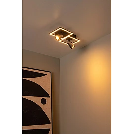 ARIANNE LED flush ceiling light with 2xGU10 black (Lucide)