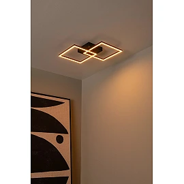 ARIANNE LED CCT square ceiling light 23W black (Lucide)