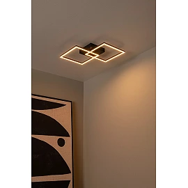 ARIANNE LED CCT square ceiling light 23W black (Lucide)