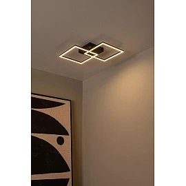ARIANNE LED CCT square ceiling light 23W black (Lucide)