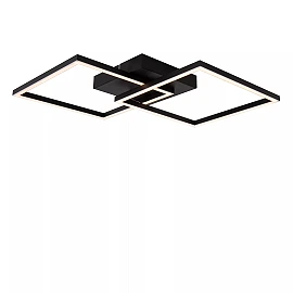 ARIANNE LED CCT square ceiling light 23W black (Lucide)