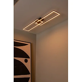ARIANNE LED CCT rectangular ceiling light 23W black (Lucide)