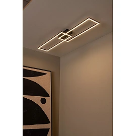 ARIANNE LED CCT rectangular ceiling light 23W black (Lucide)