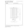 CALINA pendant light 12x7.7W black (Lucide)