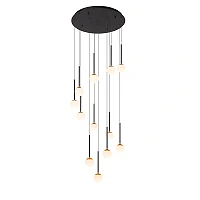 CALINA pendant light 12x7.7W black (Lucide)