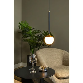 CALINA pendant light 1x7W black (Lucide)