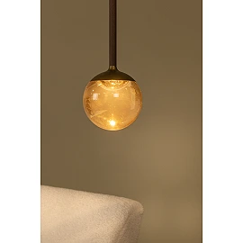CALINA pendant light 1x7W coffee (Lucide)
