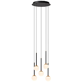 CALINA pendant light 5x7.4W black (Lucide)