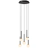 CALINA pendant light 5x7.4W black (Lucide)