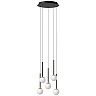 CALINA pendant light 5x7.4W black (Lucide)