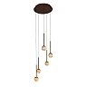 CALINA pendant light 5x7.4W coffee (Lucide)