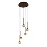 CALINA pendant light 5x7.4W coffee (Lucide)