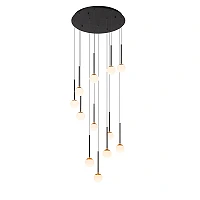 CALINA pendant light 12x7W black (Lucide)