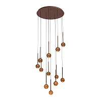 CALINA pendant light 12x7W coffee (Lucide)