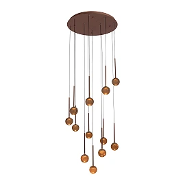 CALINA pendant light 12x7W coffee (Lucide)